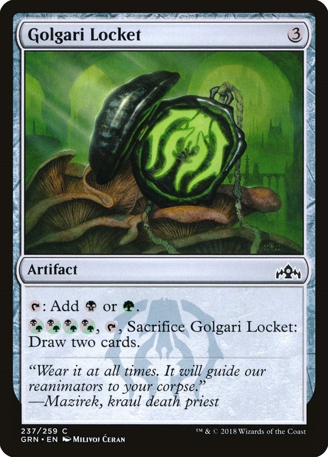 Image for Golgari Locket (Guilds of Ravnica) (237) - Magic: The Gathering