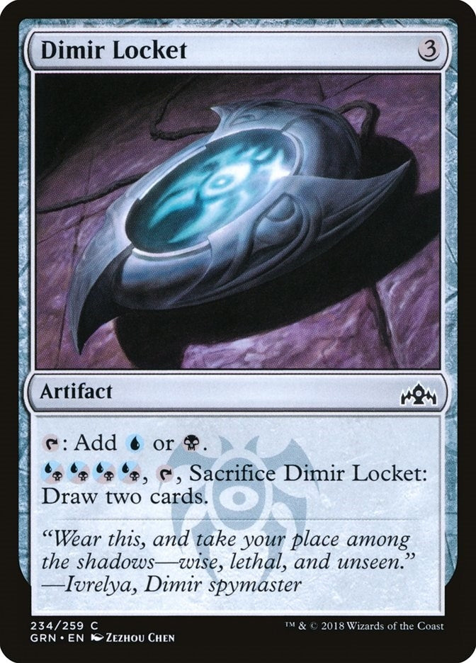 Image for Dimir Locket (Guilds of Ravnica) (234) - Magic: The Gathering