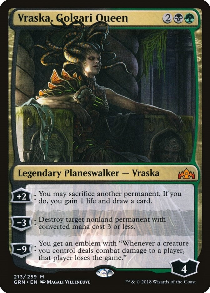 Image for Vraska, Golgari Queen (Guilds of Ravnica) (213) - Magic: The Gathering