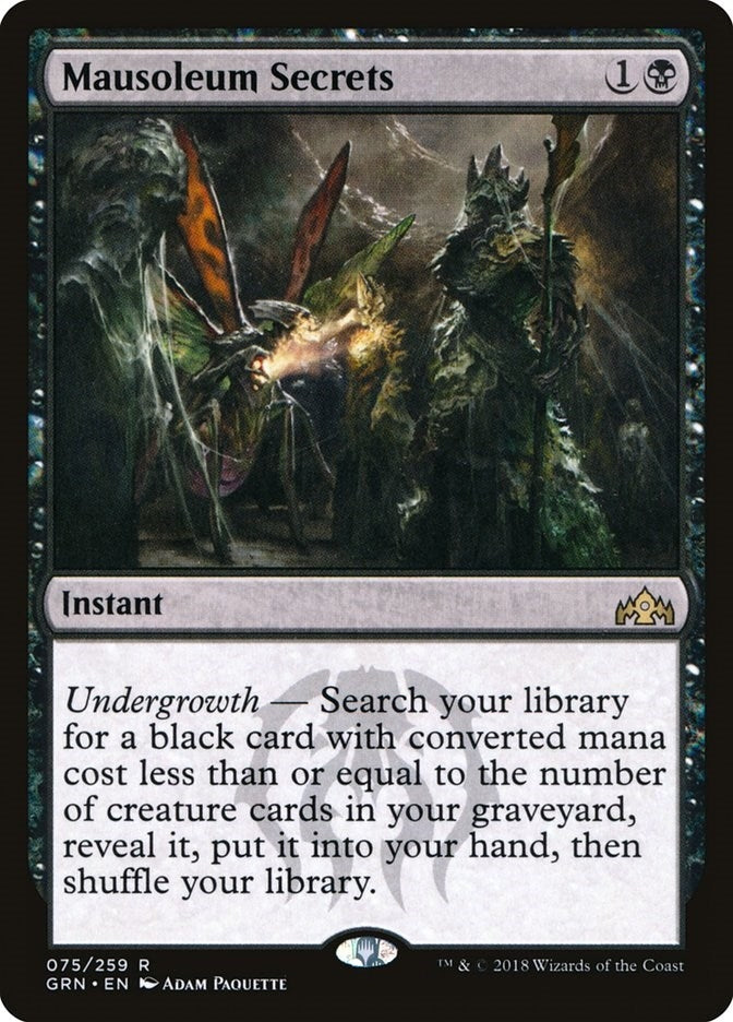 Image for Mausoleum Secrets (Guilds of Ravnica) (75) - Magic: The Gathering