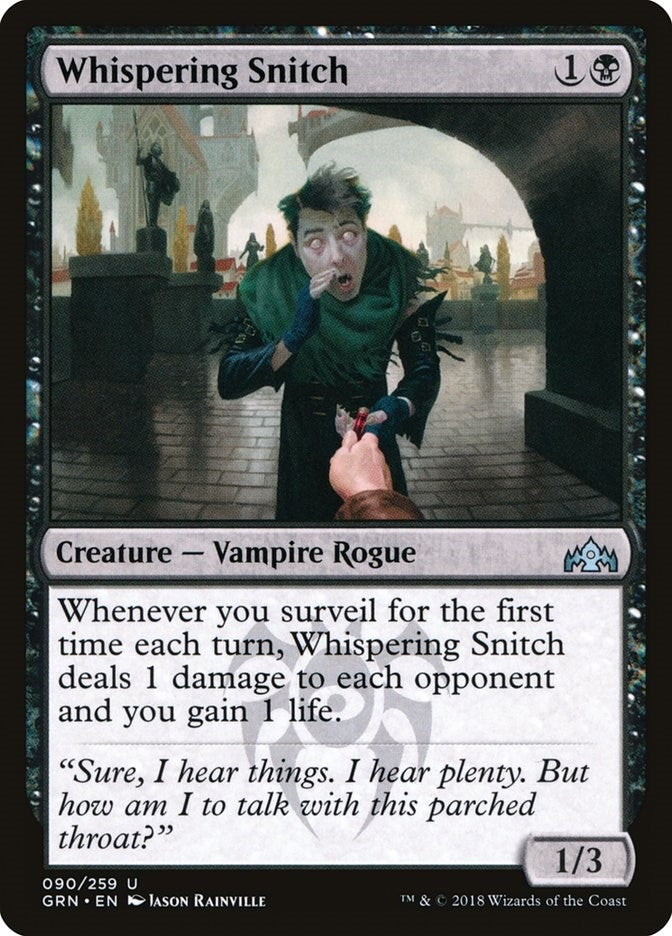 Image for Whispering Snitch (Guilds of Ravnica) (90) - Magic: The Gathering