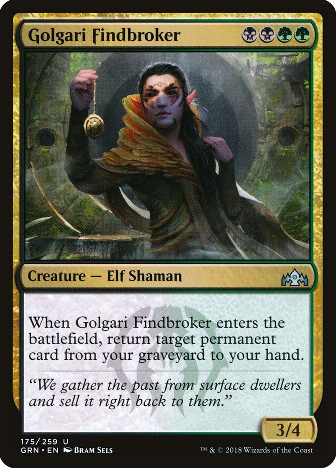 Image for Golgari Findbroker (Guilds of Ravnica) (175) - Magic: The Gathering