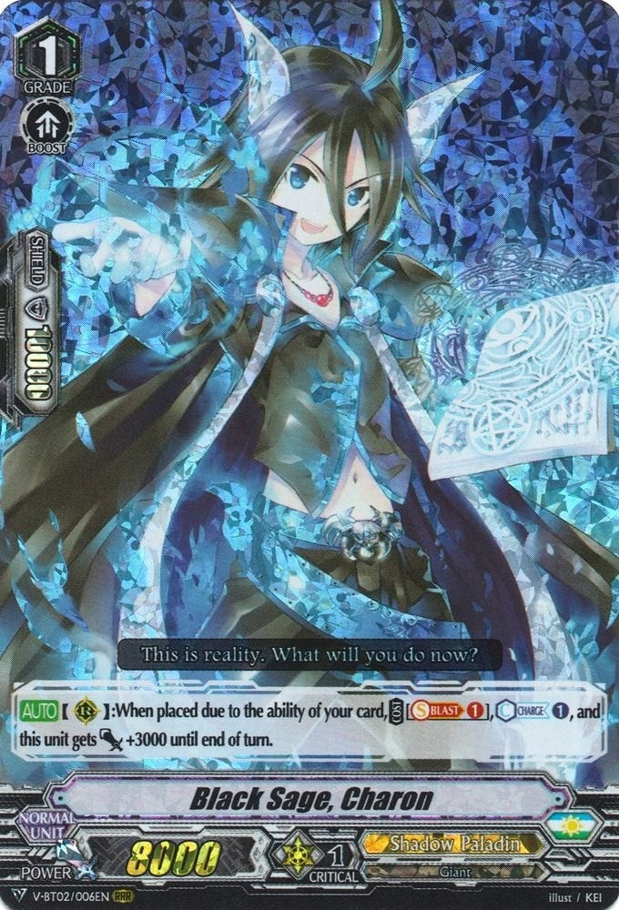 Image for Black Sage, Charon (V-BT02 : Strongest! Team AL4) (V-BT02/006EN) - Cardfight Vanguard