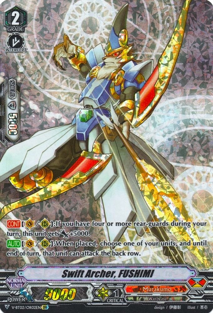 Image for Swift Archer, FUSHIMI (OR) (V-BT02 : Strongest! Team AL4) (V-BT02/OR02EN) - Cardfight Vanguard