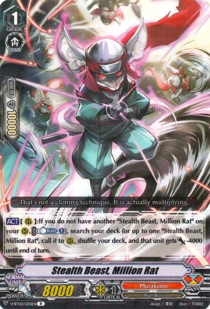 Image for Stealth Beast, Million Rat (V-BT02 : Strongest! Team AL4) (V-BT02/030EN) - Cardfight Vanguard