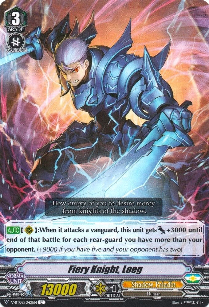 Image for Fiery Knight, Loeg (V-BT02 : Strongest! Team AL4) (V-BT02/042EN) - Cardfight Vanguard