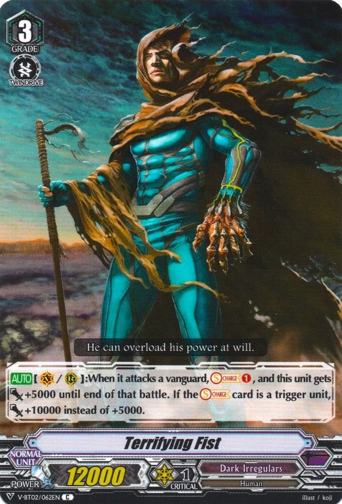 Image for Terrifying Fist (V-BT02 : Strongest! Team AL4) (V-BT02/062EN) - Cardfight Vanguard