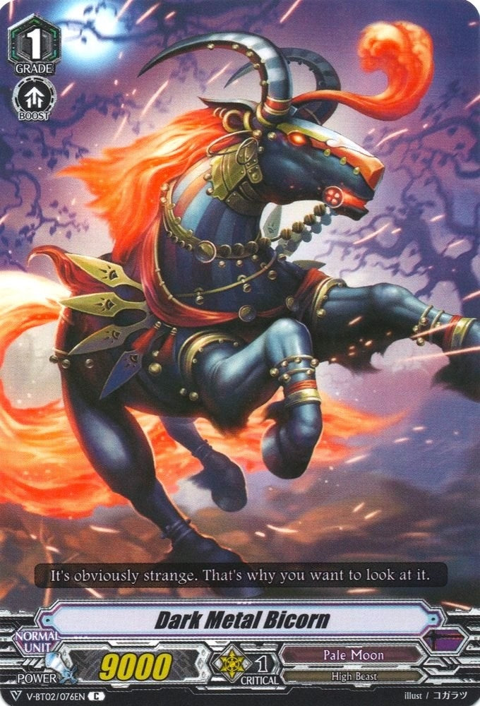 Image for Dark Metal Bicorn (V-BT02 : Strongest! Team AL4) (V-BT02/076EN) - Cardfight Vanguard