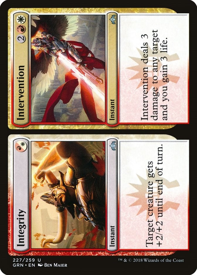 Image for Integrity // Intervention (Guilds of Ravnica) (227) - Magic: The Gathering
