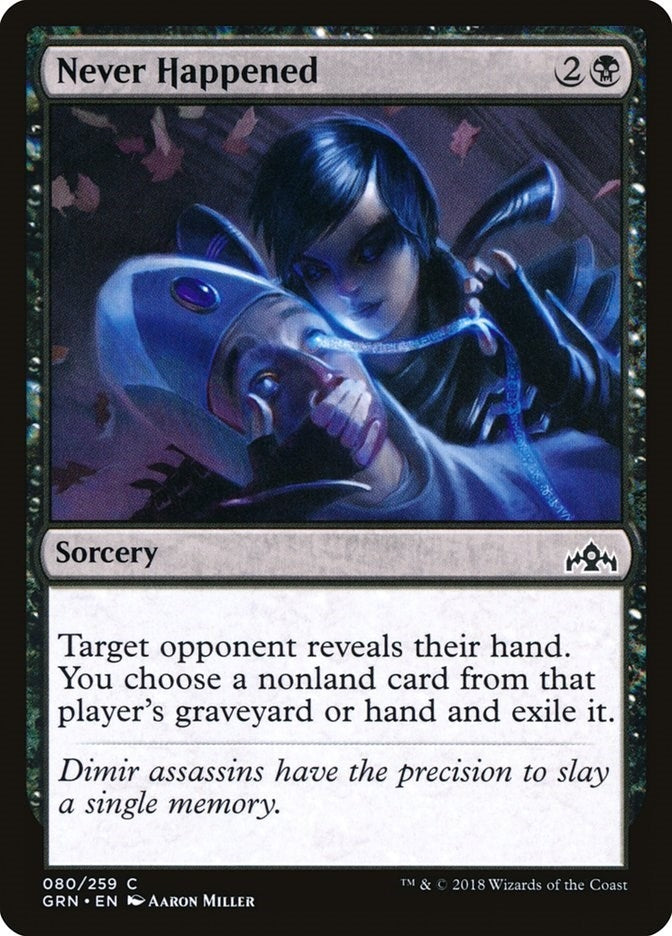 Image for Never Happened (Guilds of Ravnica) (80) - Magic: The Gathering