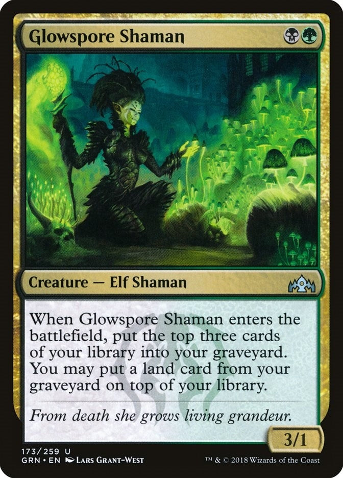 Image for Glowspore Shaman (Guilds of Ravnica) (173) - Magic: The Gathering