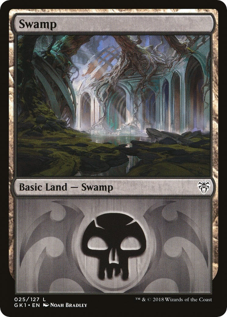 Image for Swamp (025) (Guilds of Ravnica: Guild Kits) (25) - Magic: The Gathering