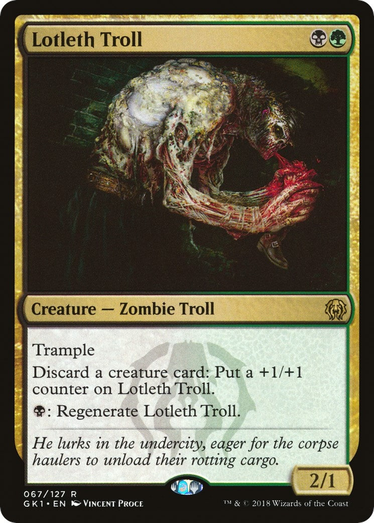 Image for Lotleth Troll (Guilds of Ravnica: Guild Kits) (67) - Magic: The Gathering