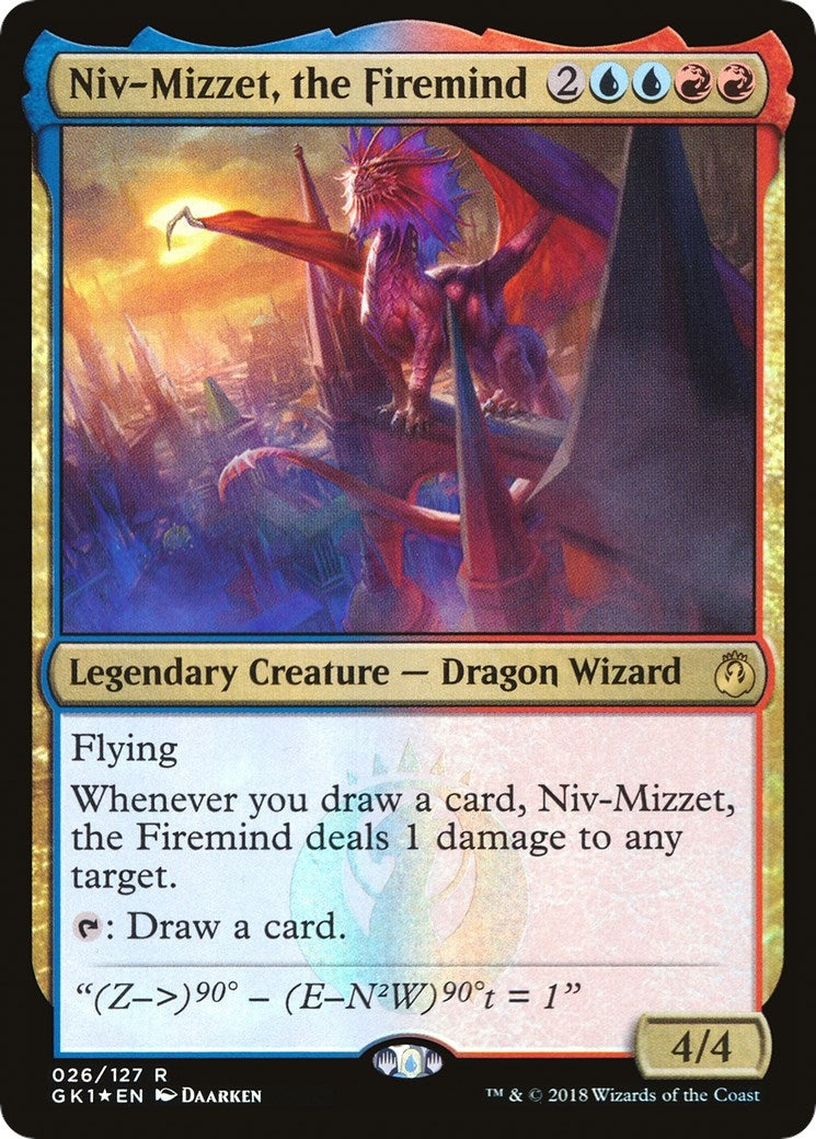 Image for Niv-Mizzet, the Firemind (Guilds of Ravnica: Guild Kits) (26) - Magic: The Gathering