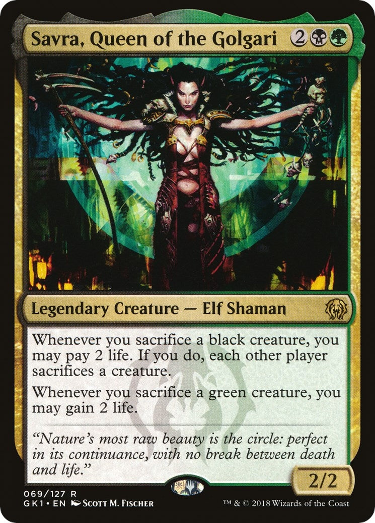 Image for Savra, Queen of the Golgari (Guilds of Ravnica: Guild Kits) (69) - Magic: The Gathering