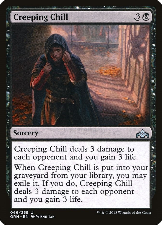 Image for Creeping Chill (Guilds of Ravnica) (66) - Magic: The Gathering