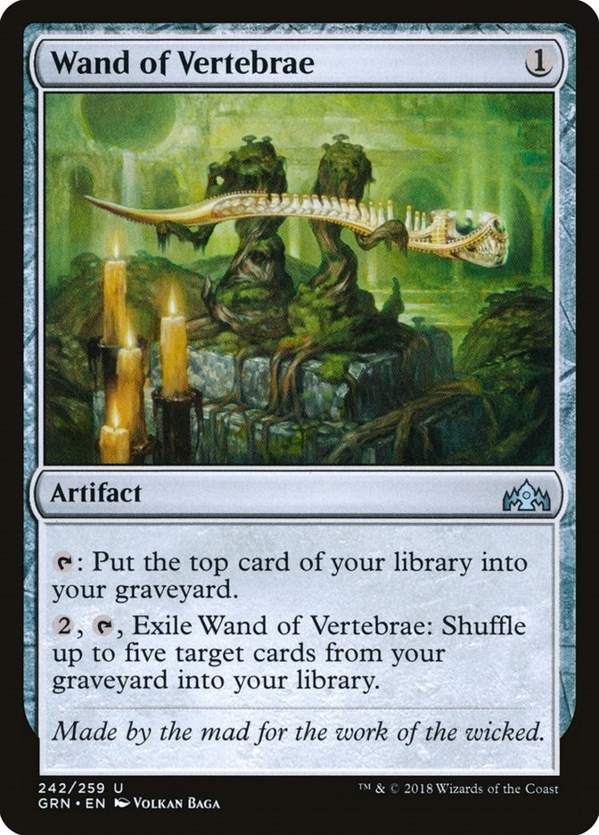 Image for Wand of Vertebrae (Guilds of Ravnica) (242) - Magic: The Gathering