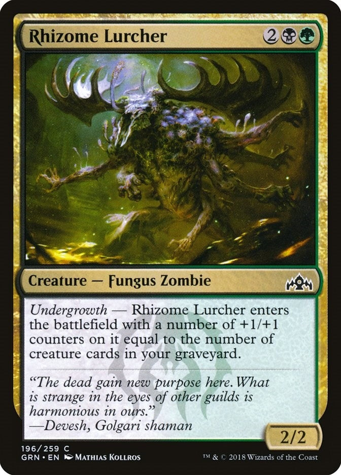 Image for Rhizome Lurcher (Guilds of Ravnica) (196) - Magic: The Gathering