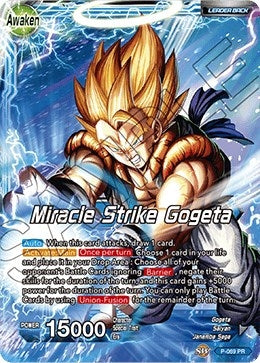 Image for Son Goku & Vegeta // Miracle Strike Gogeta (Movie Promo) (Promotion Cards) (P-069) - Dragon Ball Super: Masters