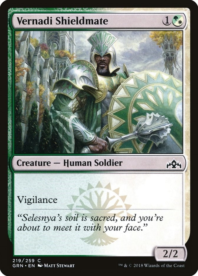 Image for Vernadi Shieldmate (Guilds of Ravnica) (219) - Magic: The Gathering