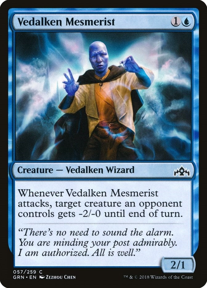 Image for Vedalken Mesmerist (Guilds of Ravnica) (57) - Magic: The Gathering