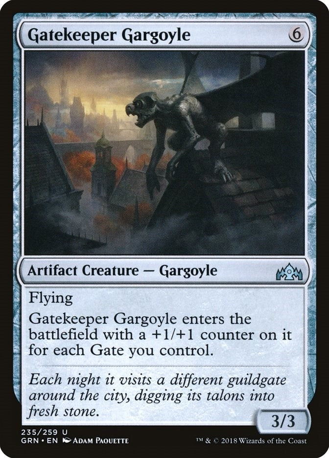 Image for Gatekeeper Gargoyle (Guilds of Ravnica) (235) - Magic: The Gathering