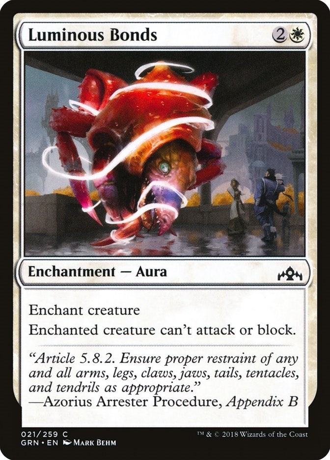 Image for Luminous Bonds (Guilds of Ravnica) (21) - Magic: The Gathering