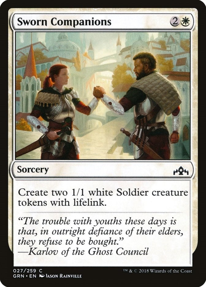 Image for Sworn Companions (Guilds of Ravnica) (27) - Magic: The Gathering
