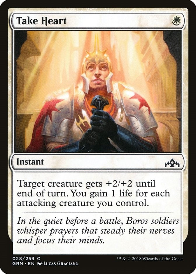 Image for Take Heart (Guilds of Ravnica) (28) - Magic: The Gathering