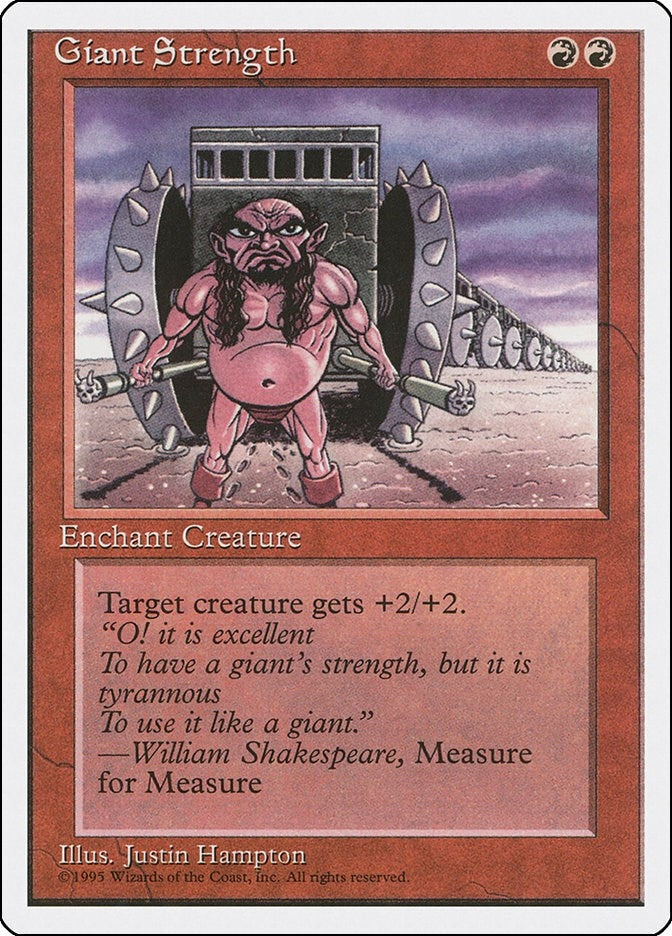 Image for Giant Strength (Fourth Edition) - Magic: The Gathering