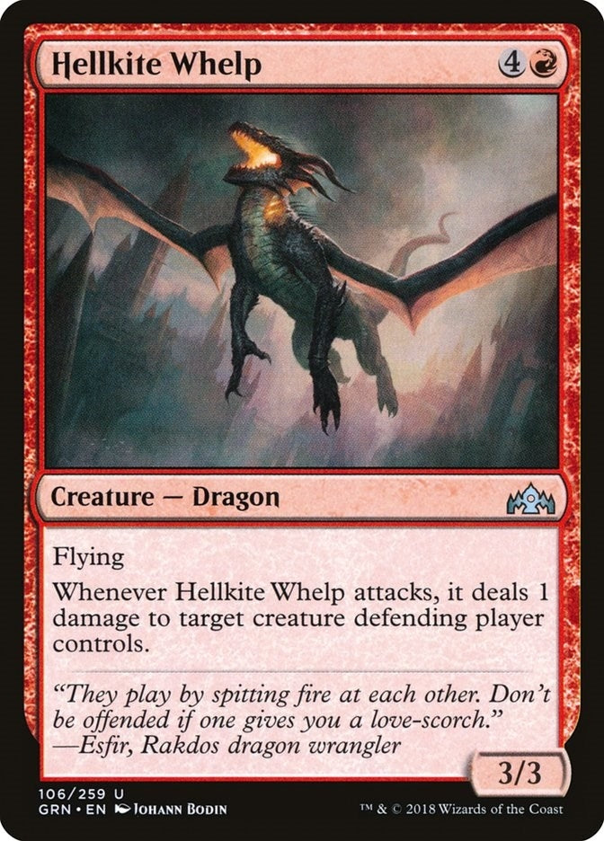 Image for Hellkite Whelp (Guilds of Ravnica) (106) - Magic: The Gathering