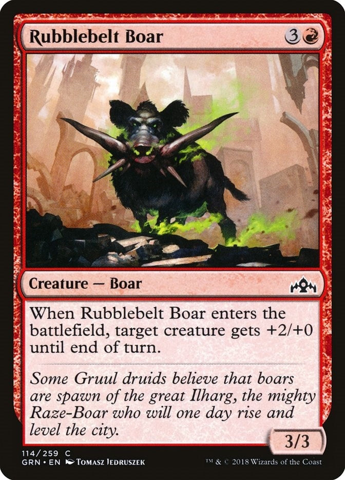 Image for Rubblebelt Boar (Guilds of Ravnica) (114) - Magic: The Gathering