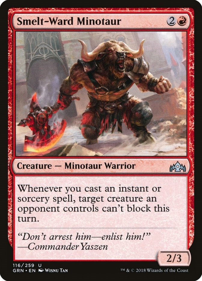 Image for Smelt-Ward Minotaur (Guilds of Ravnica) (116) - Magic: The Gathering