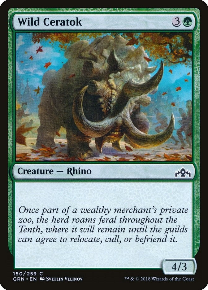 Image for Wild Ceratok (Guilds of Ravnica) (150) - Magic: The Gathering