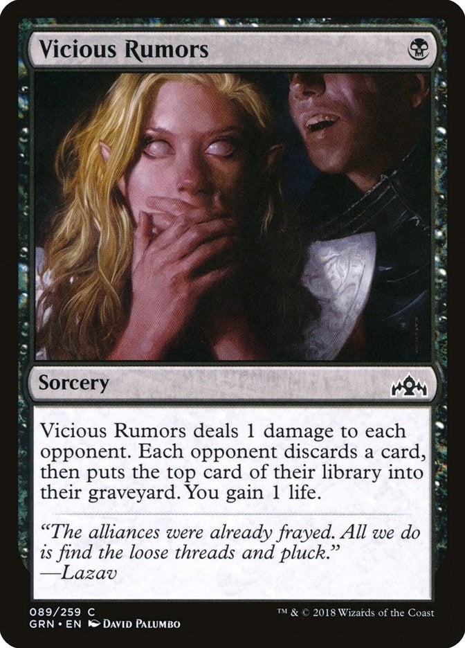 Image for Vicious Rumors (Guilds of Ravnica) (89) - Magic: The Gathering