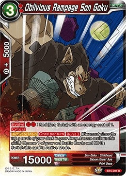Image for Oblivious Rampage Son Goku (Miraculous Revival) (BT5-003) - Dragon Ball Super: Masters