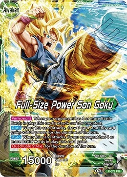 Image for Son Goku // Full-Size Power Son Goku (Promotion Cards) (P-072) - Dragon Ball Super: Masters