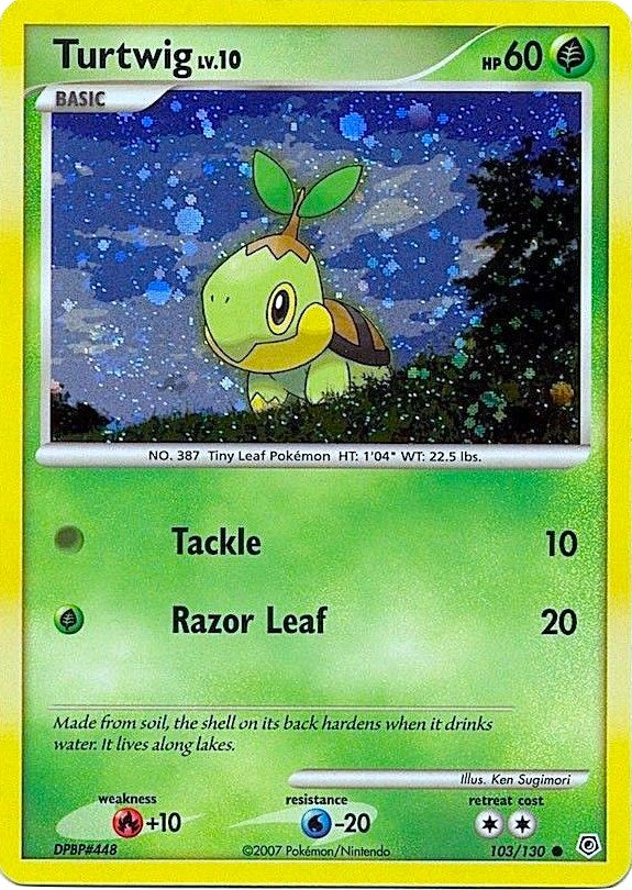 Image for Turtwig - 103/130 (Cosmos Holofoil) (League & Championship Cards) (103/130) - Pokemon
