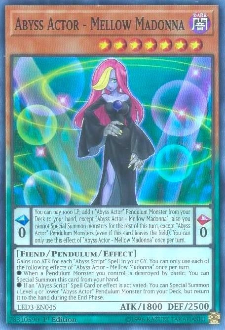 Image for Abyss Actor - Mellow Madonna (Legendary Duelists: White Dragon Abyss) (LED3-EN045) - YuGiOh