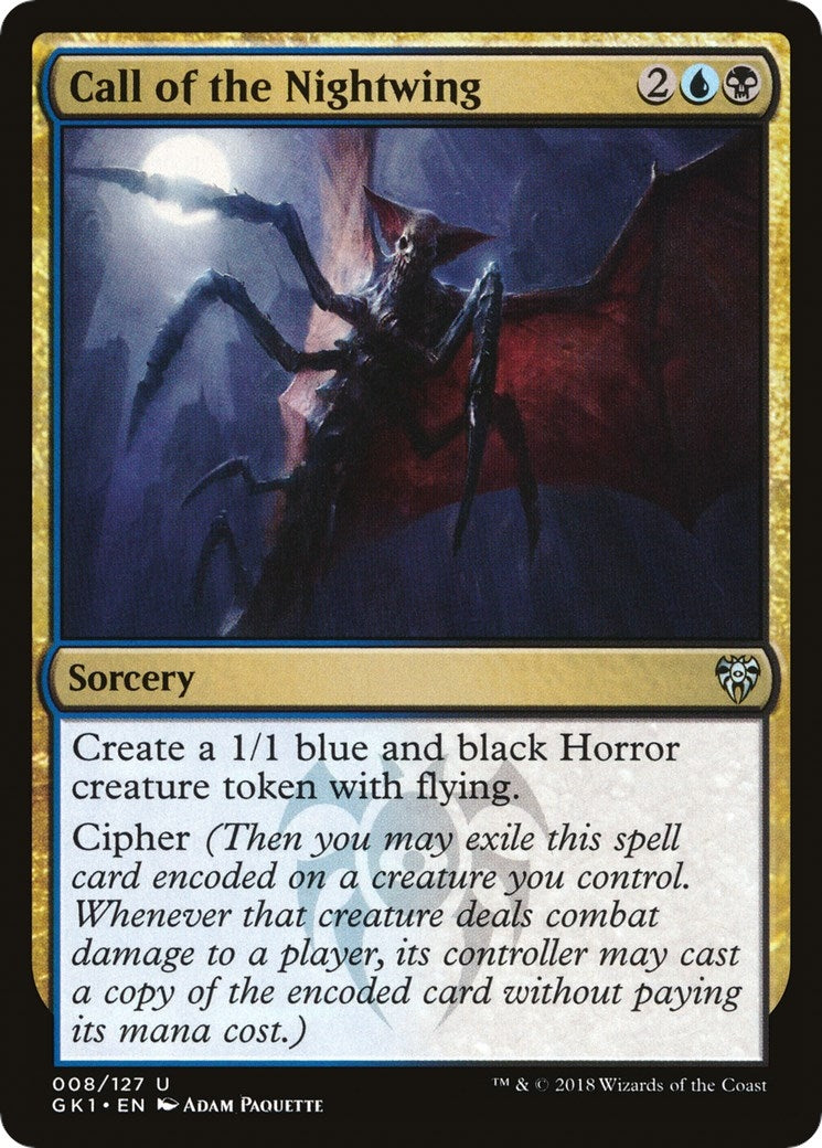 Image for Call of the Nightwing (Guilds of Ravnica: Guild Kits) (8) - Magic: The Gathering