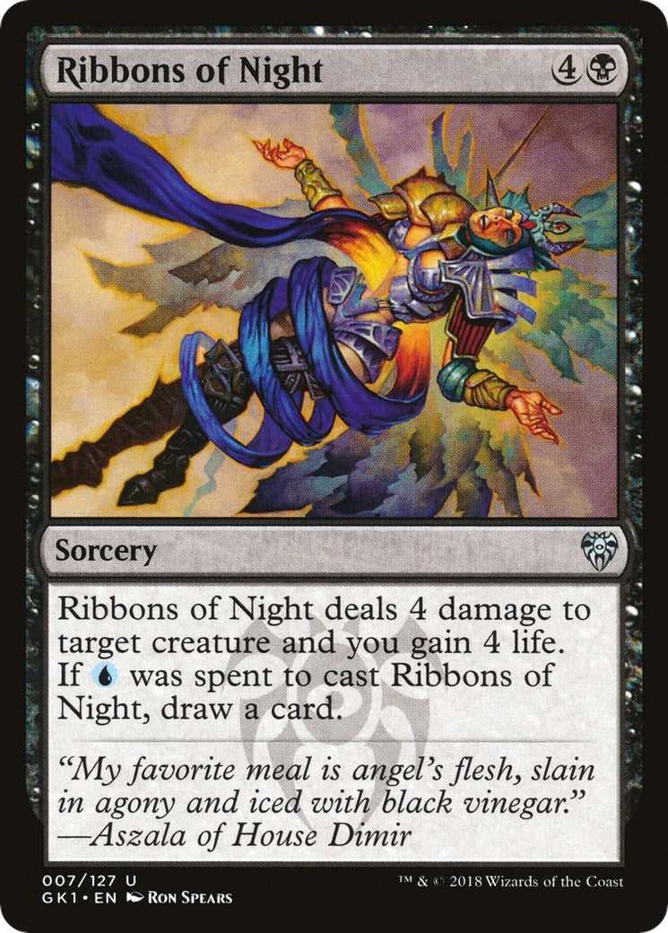Image for Ribbons of Night (Guilds of Ravnica: Guild Kits) (7) - Magic: The Gathering