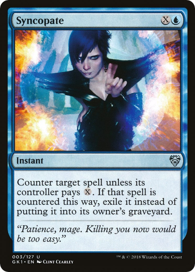 Image for Syncopate (Guilds of Ravnica: Guild Kits) (3) - Magic: The Gathering