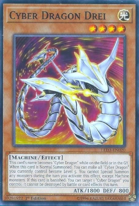 Image for Cyber Dragon Drei (Legendary Duelists: White Dragon Abyss) (LED3-EN020) - YuGiOh