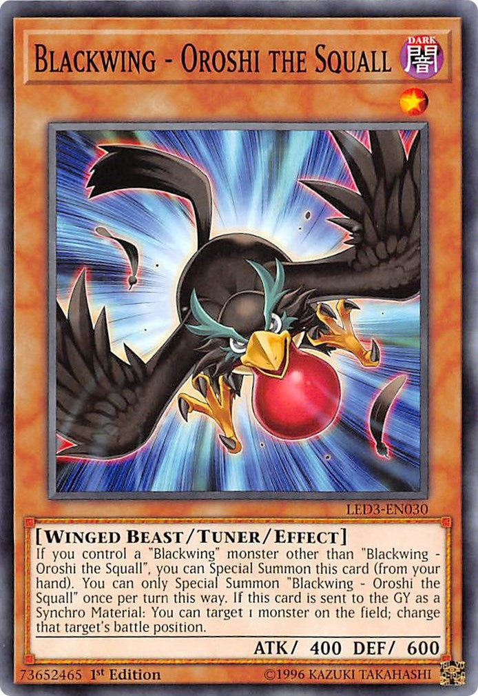 Image for Blackwing - Oroshi the Squall (Legendary Duelists: White Dragon Abyss) (LED3-EN030) - YuGiOh