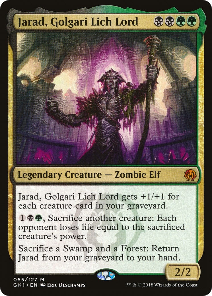 Image for Jarad, Golgari Lich Lord (Guilds of Ravnica: Guild Kits) (65) - Magic: The Gathering