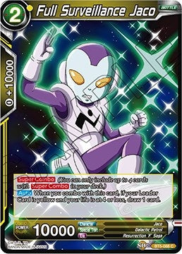 Image for Full Surveillance Jaco (Miraculous Revival) (BT5-088) - Dragon Ball Super: Masters