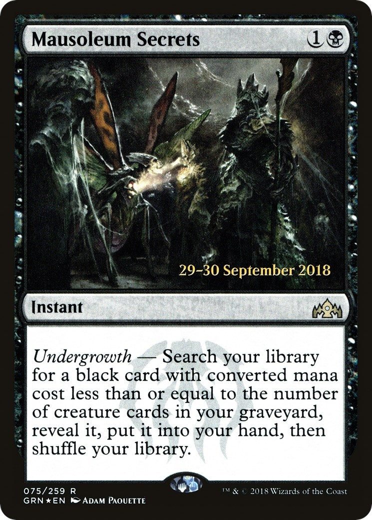 Image for Mausoleum Secrets (Prerelease Cards) (75) - Magic: The Gathering