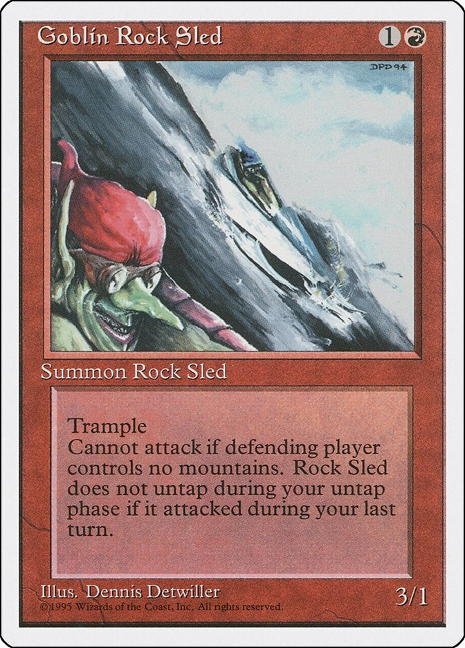 Image for Goblin Rock Sled (Fourth Edition) - Magic: The Gathering