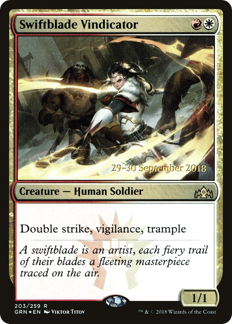 Image for Swiftblade Vindicator (GRN) (Prerelease Cards) (203) - Magic: The Gathering