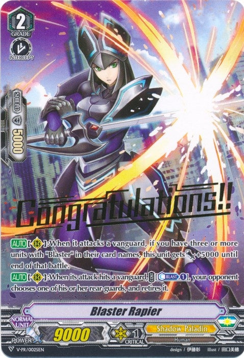 Image for Blaster Rapier (Hot Stamped) (V Promo Cards) (V-PR/0025EN) - Cardfight Vanguard